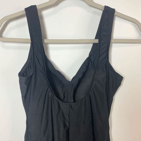 Rose Marie Reid Black Tummy Control One Piece Swim Suit Size Small - Picture 6 of 8